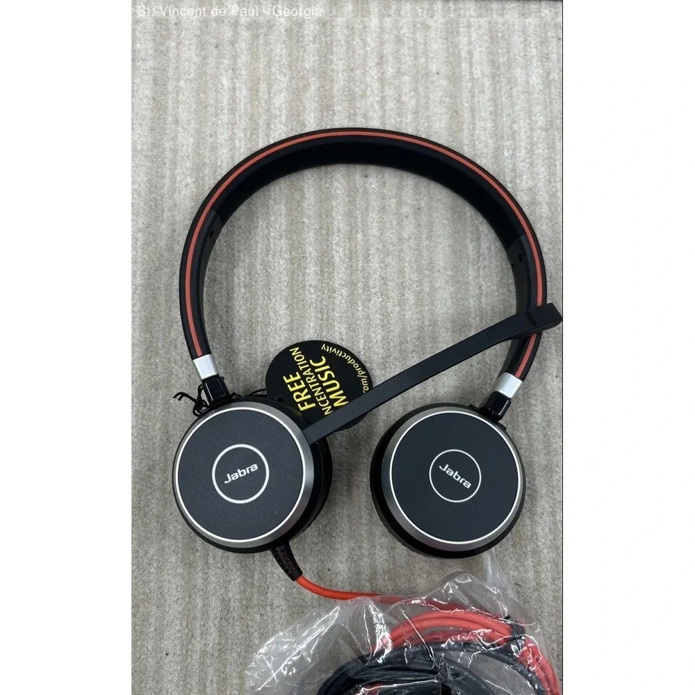Jabra Evolve 40 UC Mono Wired Headset HSC017 with ENC010 USB-A Controller New